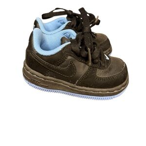Toddler Nike Air Force 1 University Black and Blue- like new size 4